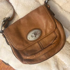 Fossil crossbody leather purse.